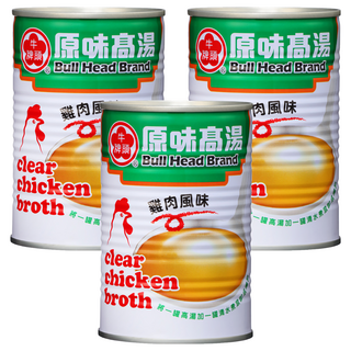 牛頭牌 原味高湯 雞肉風味, 411ml, 3罐