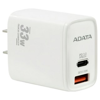 ADATA 威剛 33W USB 電源供應器 41 x 27 x 45mm 60g, JT-P33, 1個