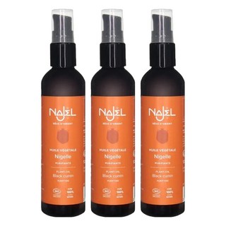 NAJEL 有機黑種籽草按摩護理油 身體+頭髮用 125ml, 3瓶