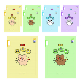 펜피아 1000 초등 3~6 무제 25줄 제본 노트, 랜덤발송, 10개