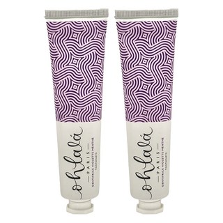 Ohlala TOOTHPASTE kiss牙膏 75ML - 薄荷紫羅蘭 法國原裝 96%天然成分 法式迷人香氣, 2條