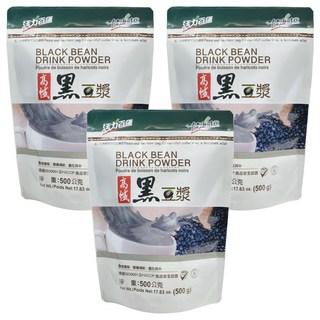 健康時代 高纖黑豆漿 無糖, 500g, 3包