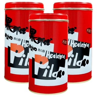 Healthful 黑師傅 巧克力口味捲心酥 香氣醇厚、口感酥脆, 400g, 3罐