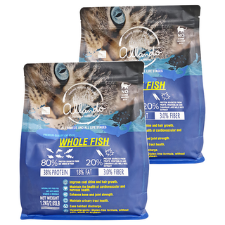 allando 奧藍多 全齡貓 天然無穀貓糧, 全魚宴, 1.2kg, 2袋