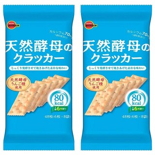 BOURBON 北日本 布如蒙酵母餅乾 48片, 147.2g, 2包