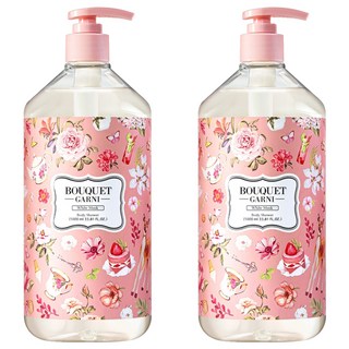 BOUQUET GARNI 香氛沐浴乳 鎮靜保濕肌膚 白麝香, 1L, 2瓶