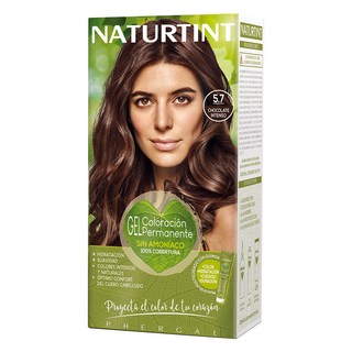 NATURTINT 赫本 5.7 巧克力棕色 染髮劑，溫和有效遮蓋白髮，富含植物蛋白成分, 1組