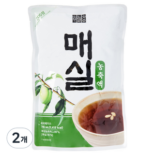 Haneulcheong 食醯名人 濃縮梅汁, 2個, 780ml