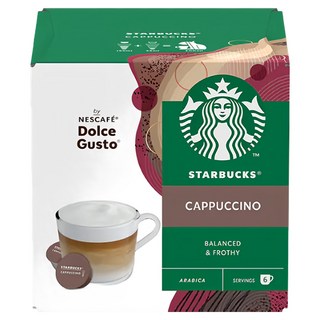 STARBUCKS 星巴克 卡布奇諾咖啡膠囊, 20g, 6組, 1盒