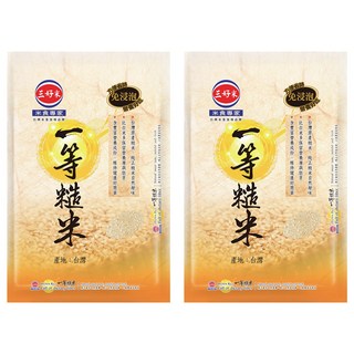 三好米 一等糙米 口感Q彈 軟硬適中 3kg, 2包