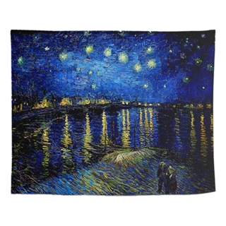 半島良品 絨面加厚裝飾掛布 100g, 梵谷 羅納河