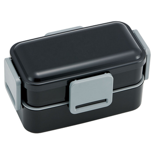 Skater 便當盒 18.5 x 10.7 x 9.8cm 850ml, 透明黑, 1個