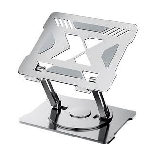 OMG 碳素鋼360度雙軸升降電腦支架, 銀色, 1個