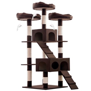 HeLLO Mangchi 頂級大型貓咪編織貓爬架 DS8896, 1個, 棕色