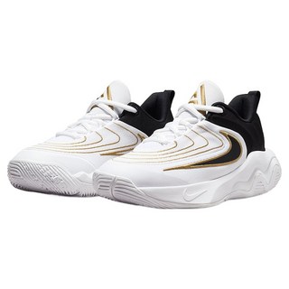 NIKE 耐吉 女款大童籃球鞋/運動鞋包覆 緩震 字母哥 FZ6734-100 US 6Y 寬楦