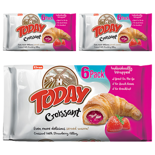Today 可頌麵包 草莓味 3包 270g 獨立包裝 美味隨時享用