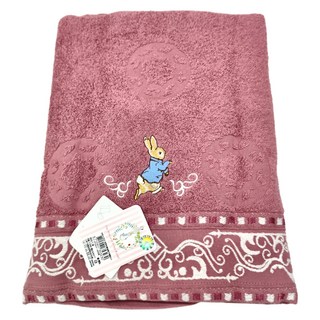 PETER RABBIT 比得兔 精繡蕾絲浴巾 70*140cm 100%棉, 蕾絲 顏色隨機, 1條
