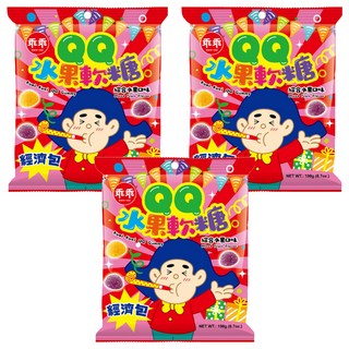 乖乖 QQ水果軟糖經濟包 綜合水果口味, 190g, 3袋