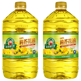 得意的一天 100%純芥花油 採用澳洲非基改初榨芥花原油 不飽和脂肪酸含量高達92% 發煙點高達220℃, 5L, 2瓶