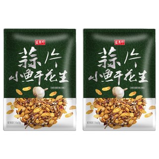 盛香珍 蒜片小魚干花生, 70g, 2包