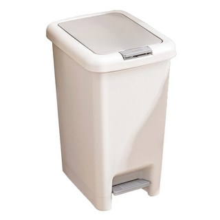 咪咪購物 雙開垃圾桶 10L 灰色 - 腳踏式雙開設計 簡約時尚, 210 x 350 x 274mm