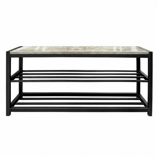 USEFUL DESIGN 悠室屋 Loft 維夫雙層穿鞋架 台灣製造, 白橡 + 黑管, 1個