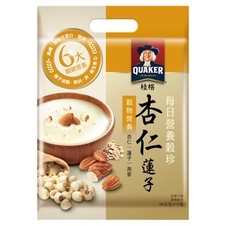 QUAKER 桂格 每日營養穀珍杏仁蓮子, 26g, 10包, 1袋, 260g