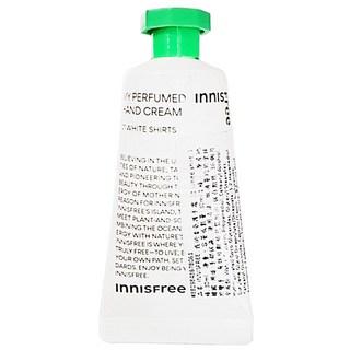 INNISFREE 我的香氛護手霜 01 white shirt, 30ml, 1條