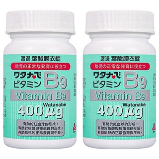 Jen Sheng 人生製藥 維他命B9葉酸膜衣錠, 120錠, 2罐
