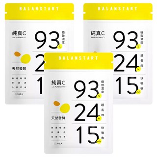 永豐 人可和 純真C膠囊 天然維他命C, 30顆, 18g, 3包