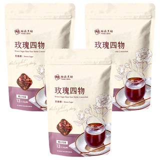 糖鼎 玫瑰四物, 3包, 30g, 13顆
