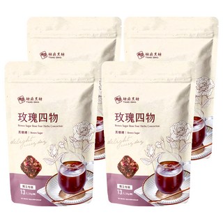 糖鼎 玫瑰四物, 4包, 30g, 13顆