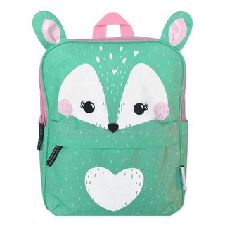 ZOOCCHiNi 防潑水兒童背包 讓人目不轉睛的方形包 側袋彈性設計, 小鹿, 約30.5x25.5x10cm(±1cm)