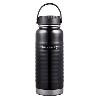 LocknLock 樂扣樂扣 Wave系列 手提式保溫瓶, 黑色, 900ml, 1個