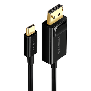 UGREEN 綠聯 USB Type C轉DP傳輸線 Type-C轉DisplayPort 1.5m 黑色, MM139, 1個