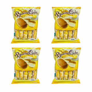 Shiawasedou 幸堂 香蕉蛋糕 10個裝, 4個, 185g