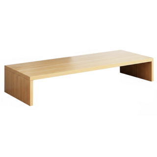 小麥購物 電腦螢幕增高架 單層基礎款 L1211, 橡木色