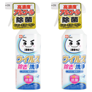 LEC 激落新型抗菌洗淨電解水, 2個, 400ml
