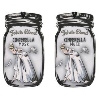 John's Blend 迪士尼香氛片 7 x 14cm 仙履奇緣, 櫻花麝香, 2個, 14g