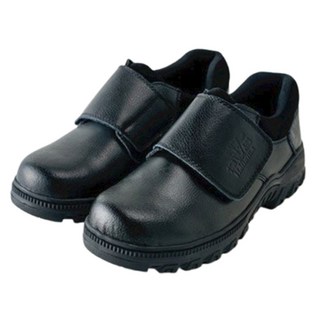 悍馬 H-5131 焊工用短筒真皮橡膠底 大片魔鬼氈 輕便耐磨 工作安全鞋, 27cm, 黑色