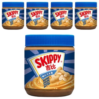 SKIPPY 吉比 顆粒花生醬, 340g, 5罐