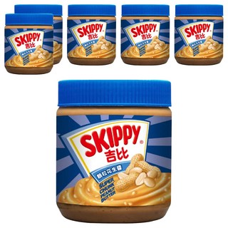 SKIPPY 吉比 顆粒花生醬 美味營養 健康選擇, 340g, 6罐