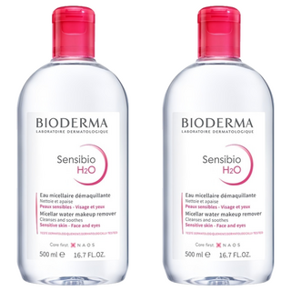 BIODERMA H2O高效潔膚液 粉瓶, 500ml, 2瓶
