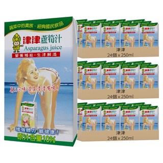 津津 蘆筍汁, 250ml, 72個