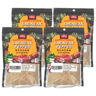 SPIC 白胡椒粉，150g，馬來西亞特產 砂拉越胡椒, 4包