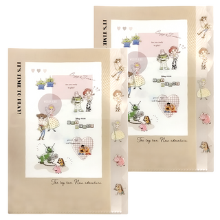 TOY STORY 玩具總動員 返校日多層文件夾 SS169-2 棕 31 x 22.5cm 2個, 玩具總動員棕