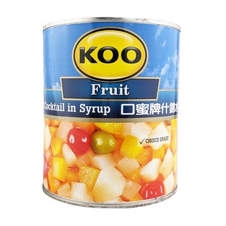 KOO 什錦水果罐頭 825g 南非原產, 1罐