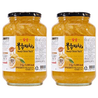 꽃샘 꿀 유자차 S, 2kg, 1개입, 2개