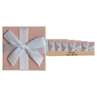 套裝禮物盒 7 x 7 x 3cm 10個, 嬰兒粉, 1組