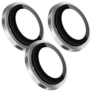 HODA 好貼 藍寶石原機結構鏡頭保護貼 銀色 3個, 1組